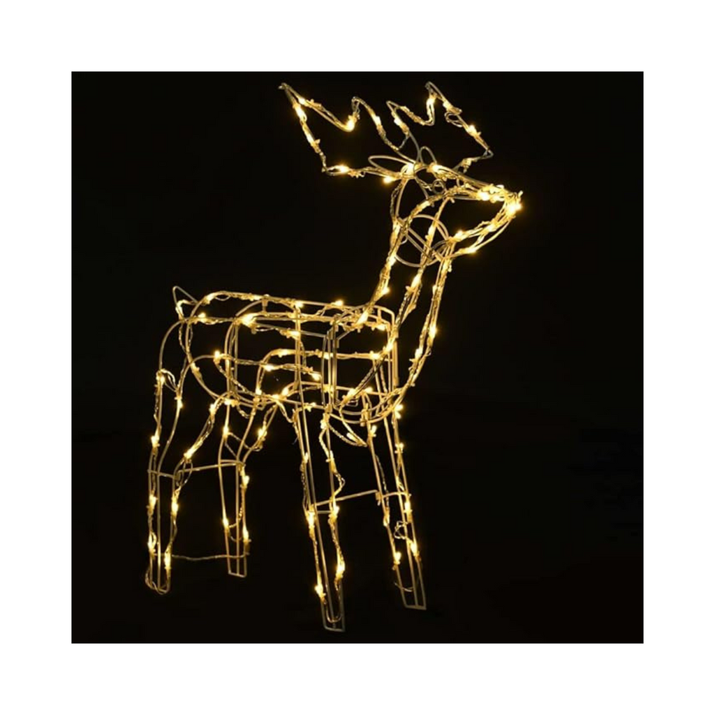 Reno Navideno Con Luces Led 100 Cm