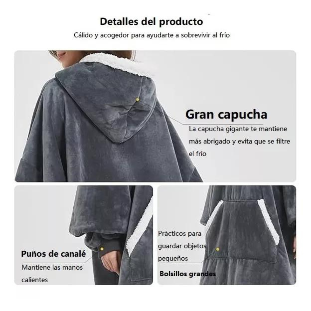 Poleron Abrigo Invierno