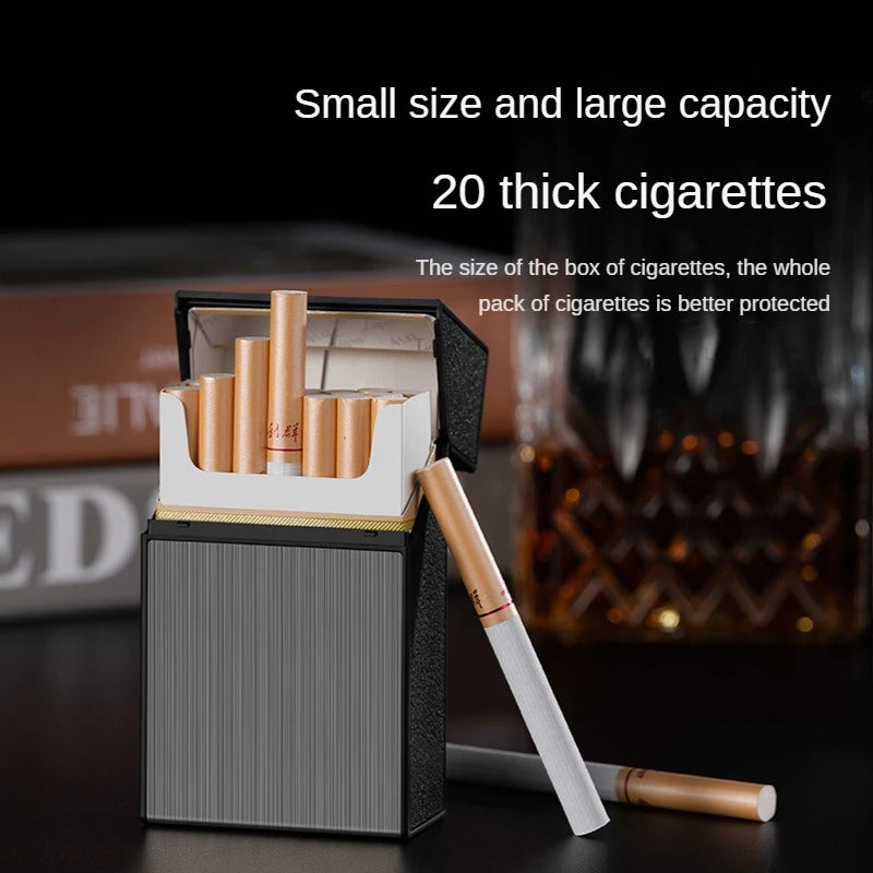 Cigarrera Elegante Con Encendedor