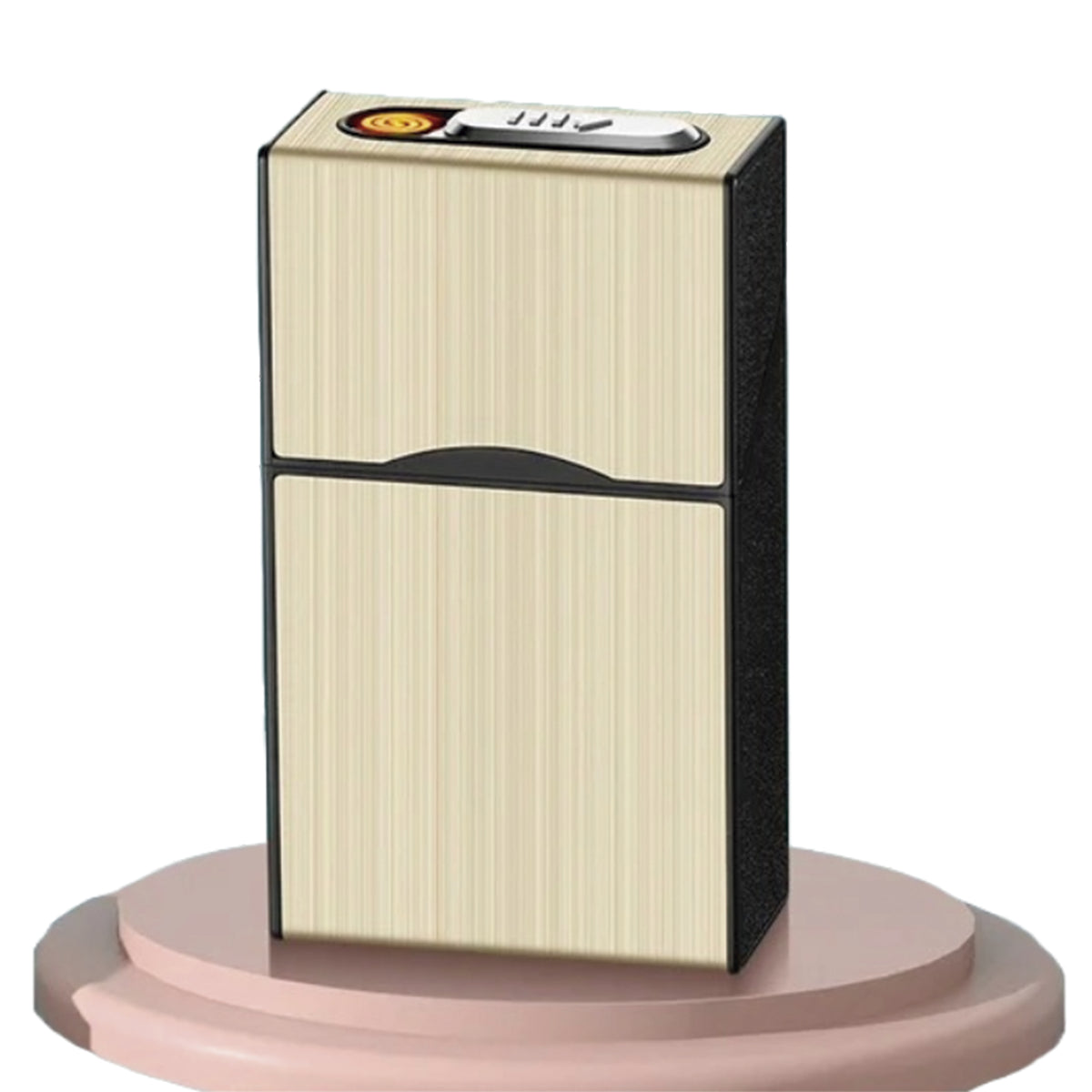 Cigarrera Elegante Con Encendedor