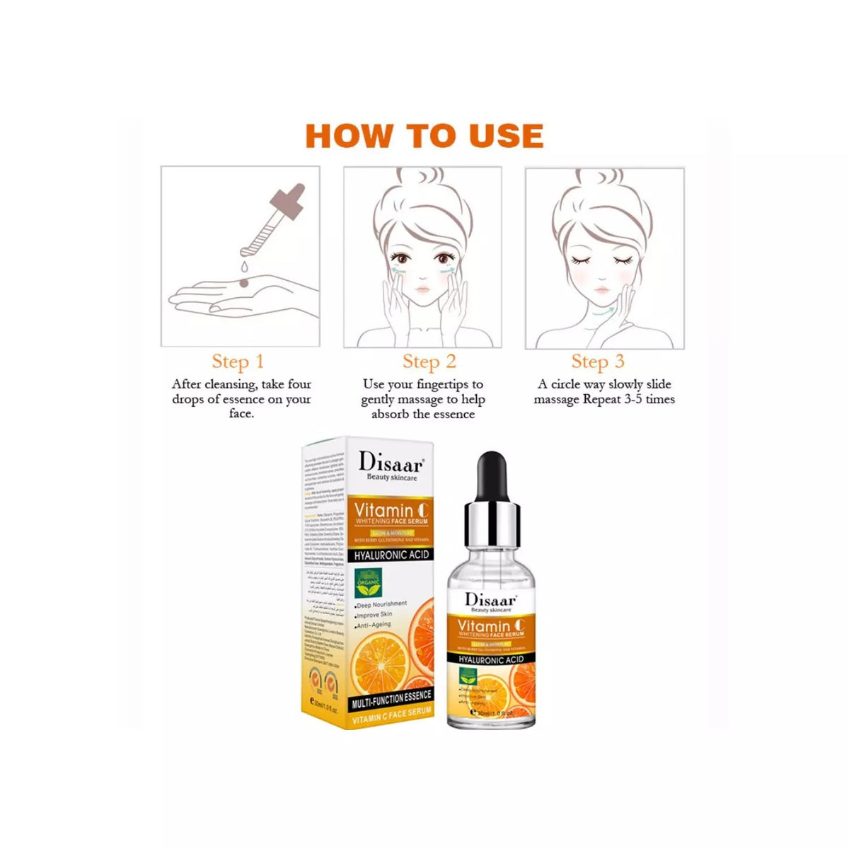 Serum Vitamina C Acido Hialuronic Disaar