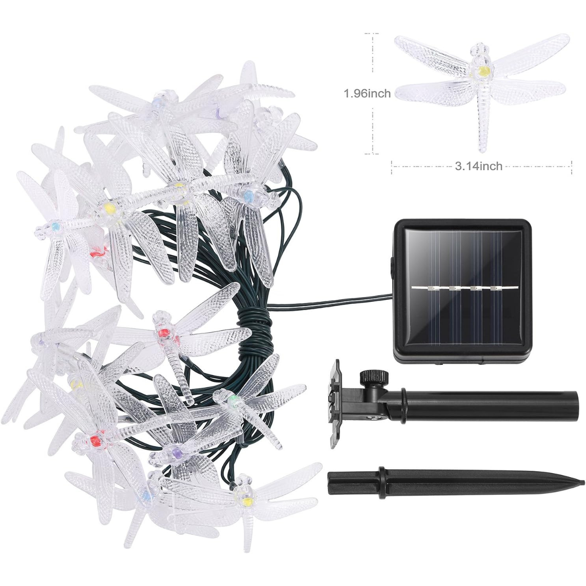 Guirnalda De Libelulas Con Luces Led