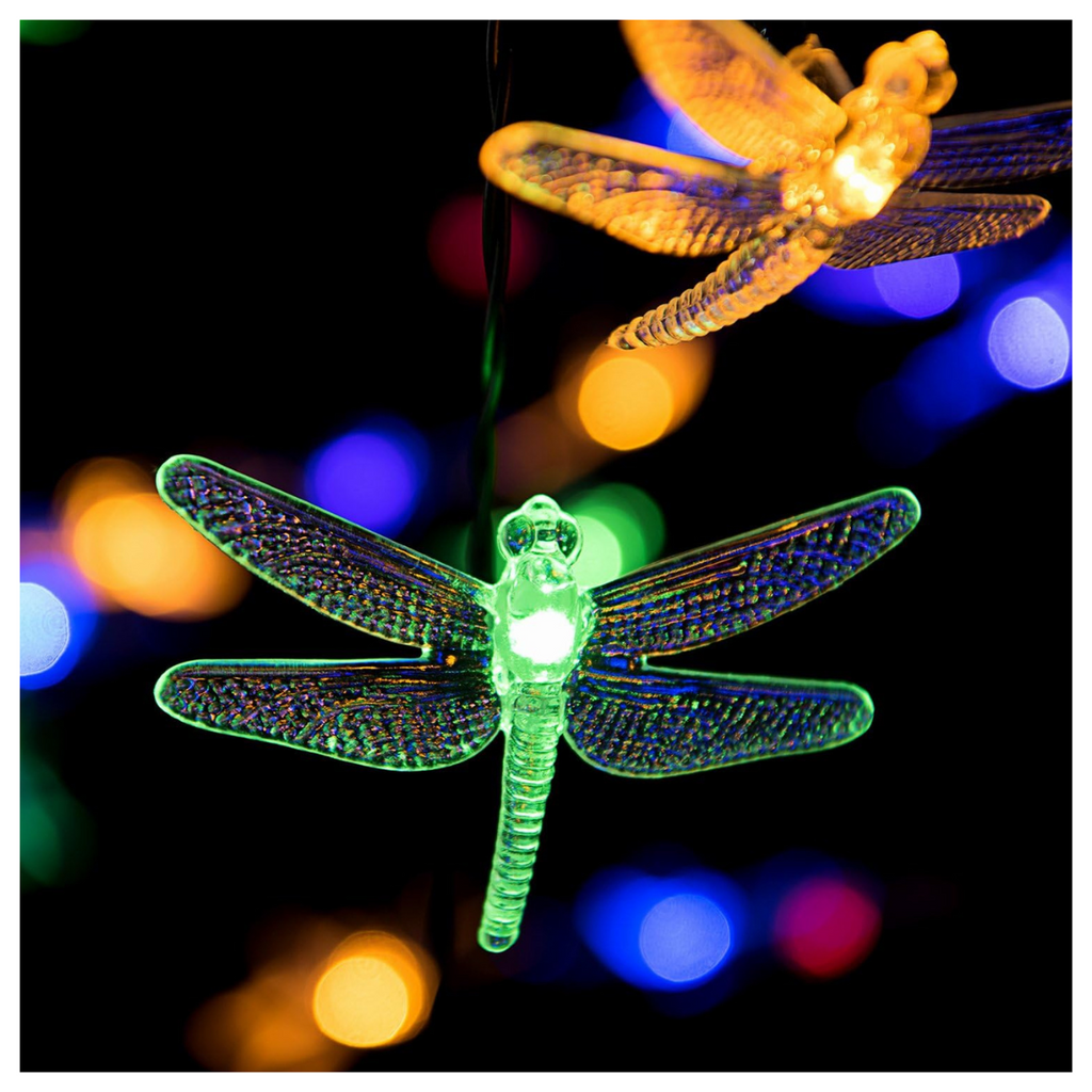Guirnalda De Libelulas Con Luces Led