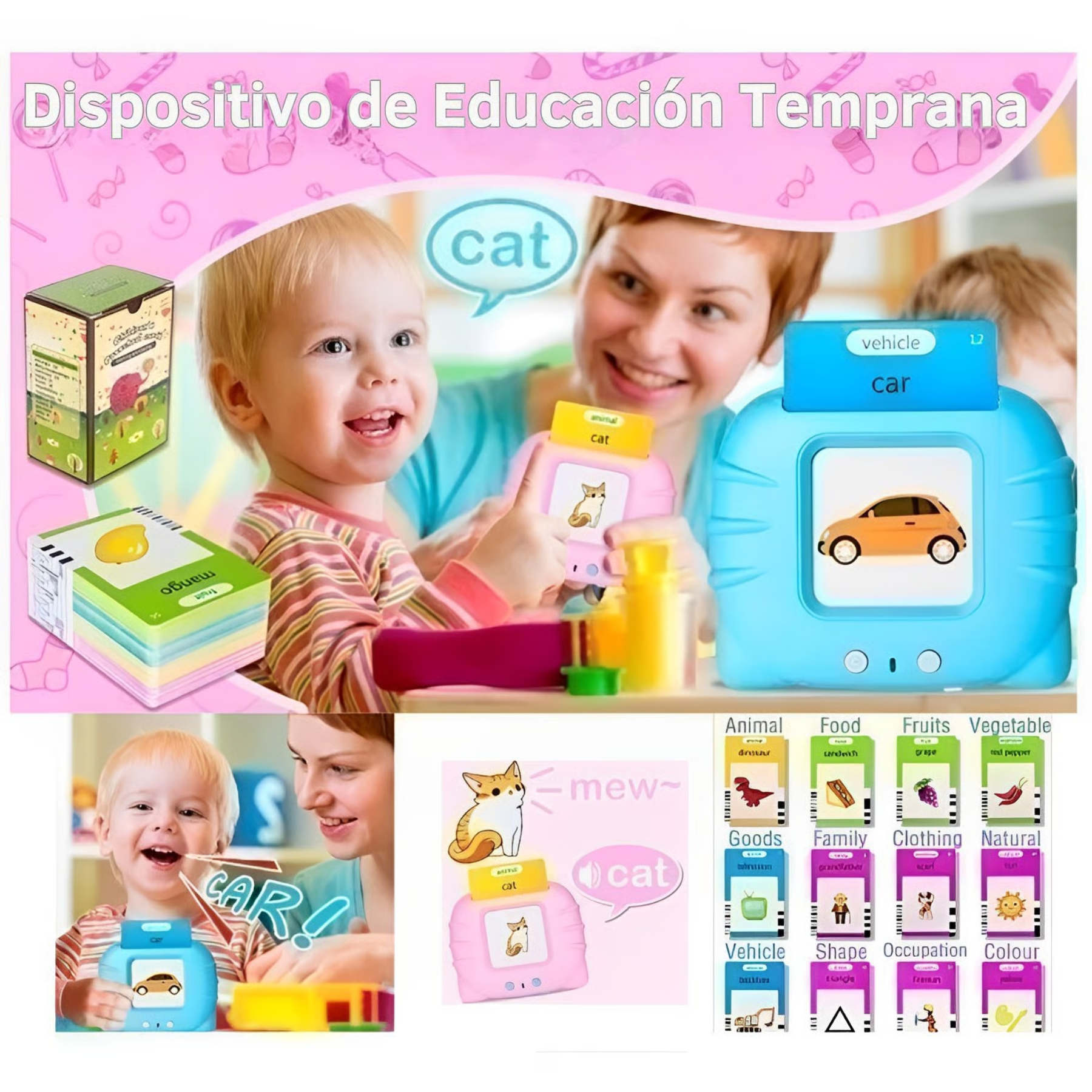 Juguete Aprendizaje Español inglès Ninos