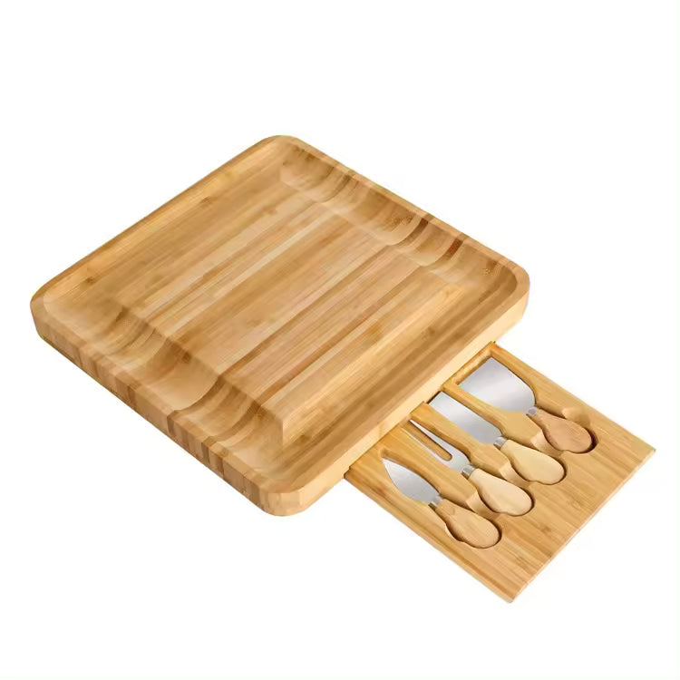 Tabla Para Quesos De Madera Bambu