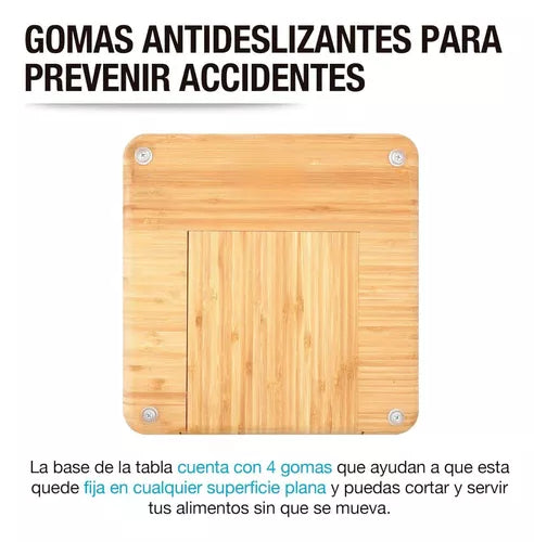 Tabla Para Quesos De Madera Bambu