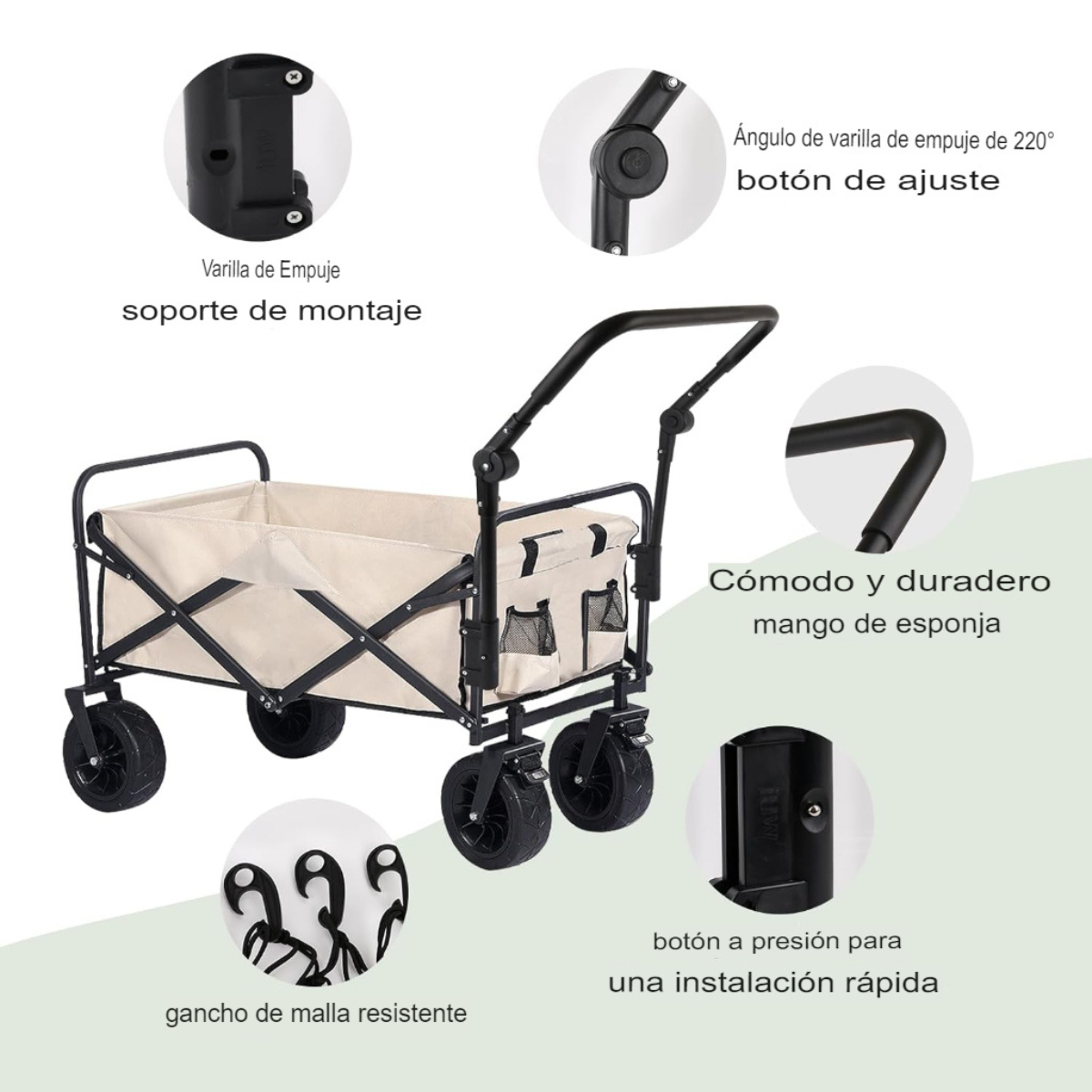 Carro De Camping 100 Kg De Carga