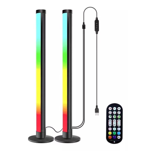 Luces Led Rgb Activadas Por Sonido Con C
