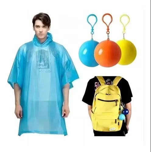 Capa De Lluvia Con Llavero Portatil