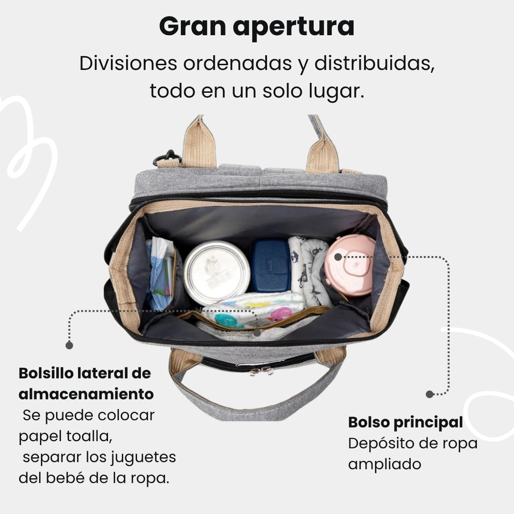 PAÑALERA CON CAMBIADOR PLEGABLE MULTIUSO