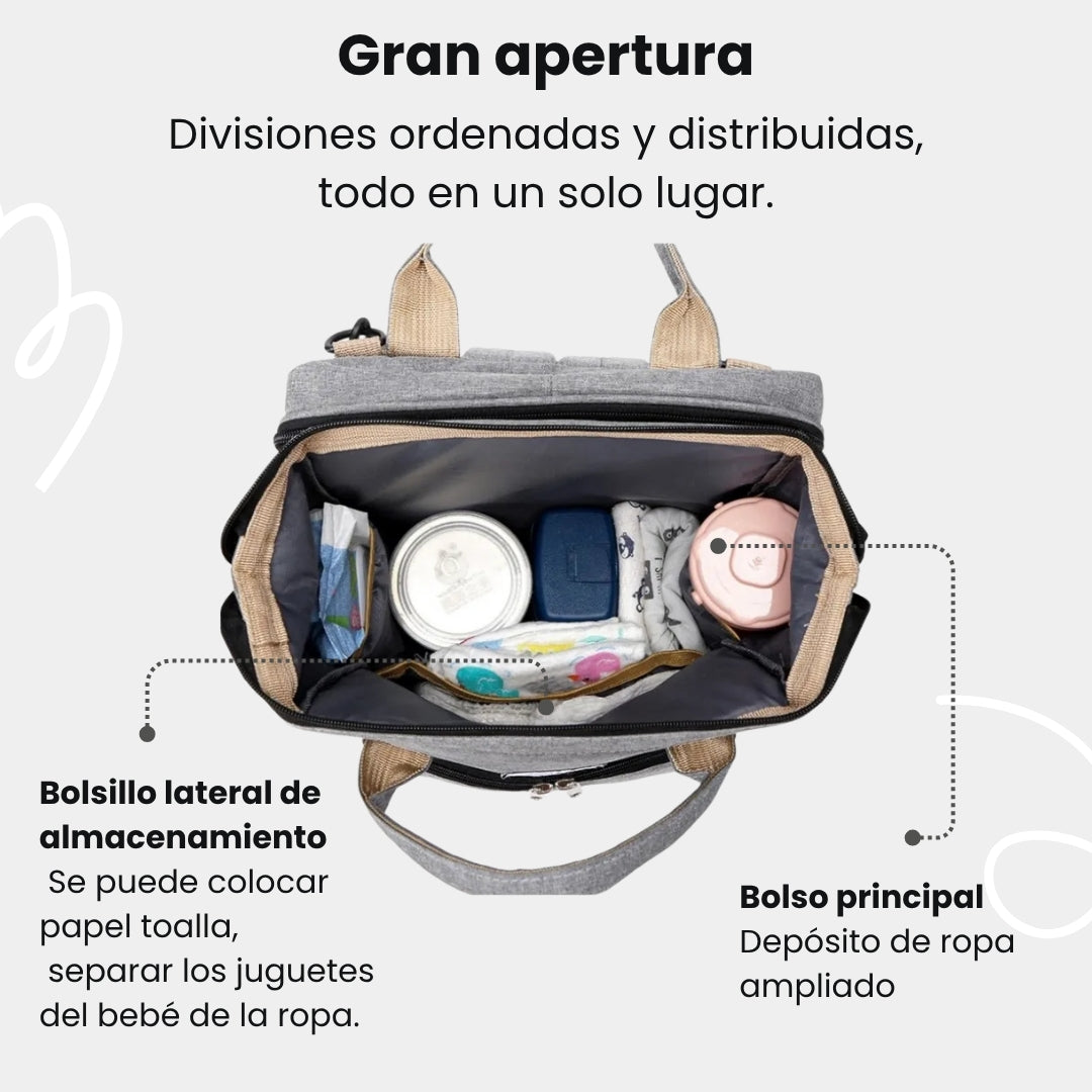 PAÑALERA CON CAMBIADOR PLEGABLE MULTIUSO
