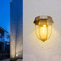 Luz De Columna Solar 2 En 1 Negra